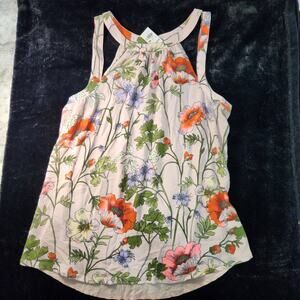 Express women's pink floral Tank size L NWT
